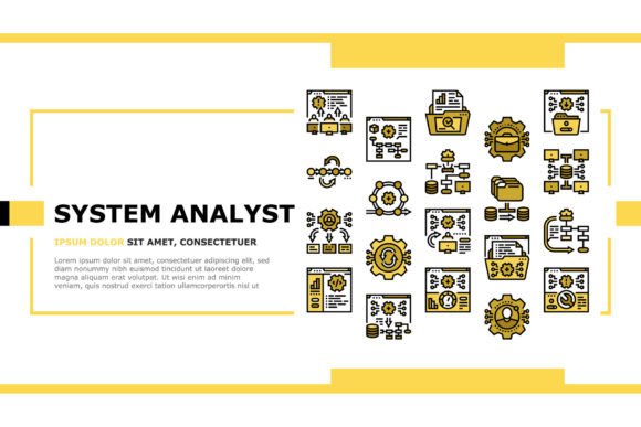 Download System Analyst Data Landing Header Vecto - Analyst Collection
