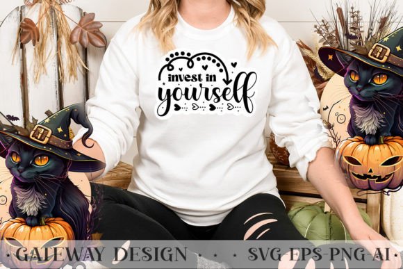 Download Invest in Yourself Sticker Design - Design Collection