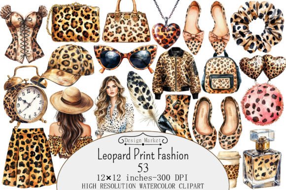 Download Leopard Print Fashion Clipart - Fashion Collection