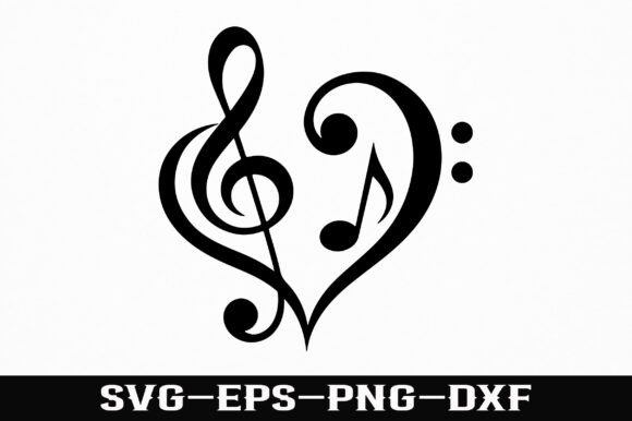 Download Love Music Notes SVG Design - Design Collection