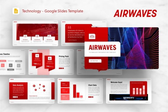 Download Google Slides Template - Airwaves - Premium Resources