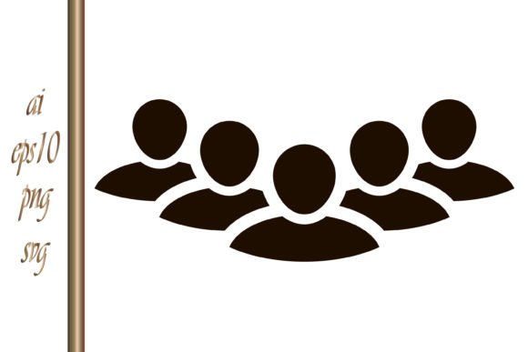 Download Social Icon People Network Stencil Vecto - Network Collection