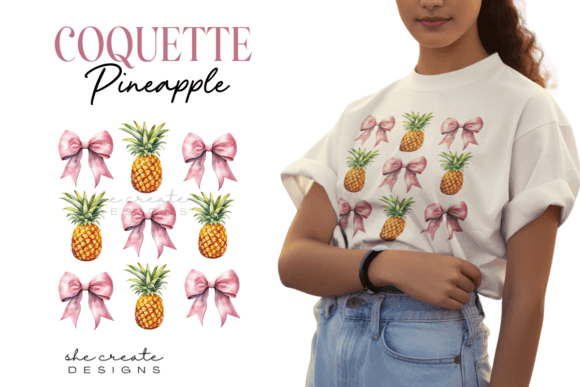 Download Pineapple Coquette Grid Design PNG - Design Collection