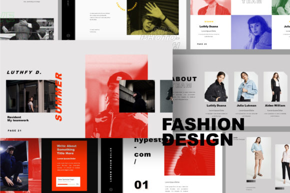 Download FASHION DESIGN Powerpoint Template - Design Collection