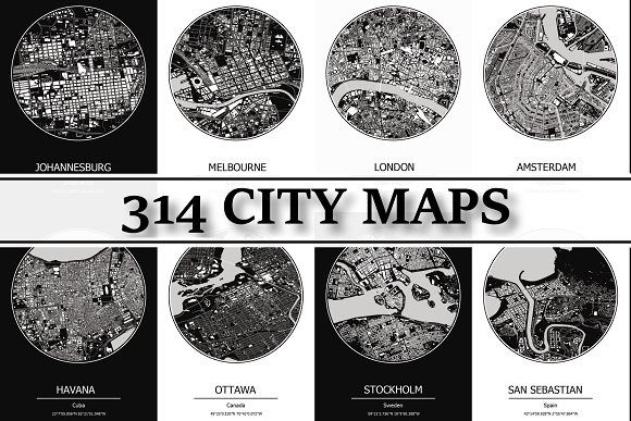 Download 314 City Maps - Building Footprints - Premium Resources