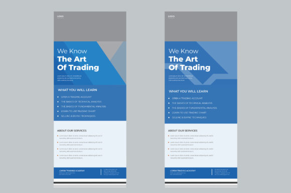 Download Finance Trading Roll Up Banner Design - Design Collection