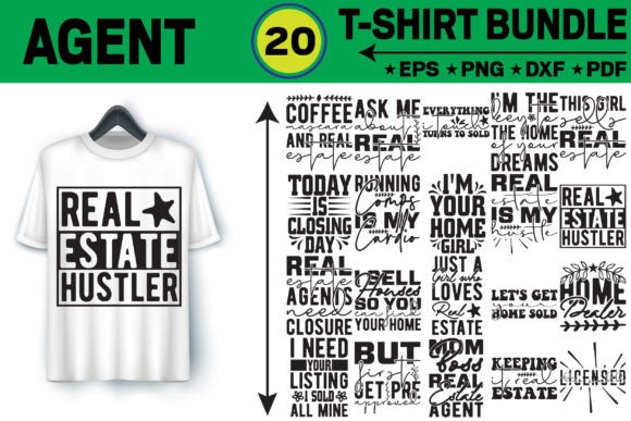 Download Agent T-shirt Design Bundle - Design Collection