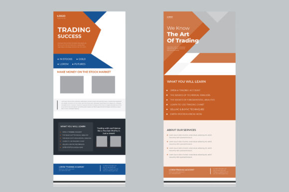 Download Finance Trading Roll Up Banner Design - Design Collection