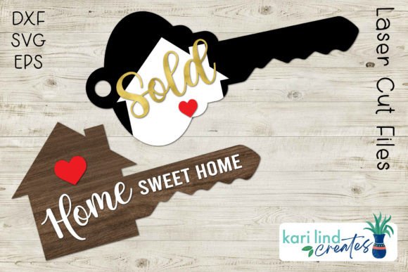 Download Realtor Key Photo Prop Laser Cut File - Key Collection