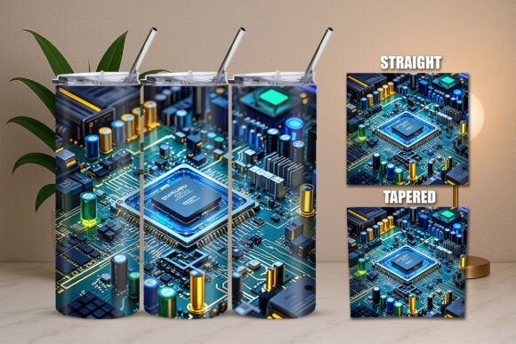 Download Circuit Grid Design 20Oz Tumbler - Design Collection