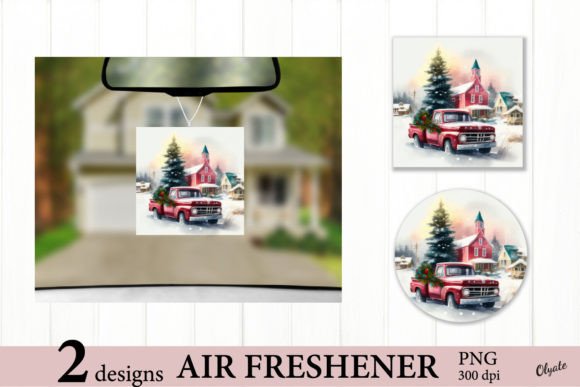 Download Red Truck Airfresh PNG. Christmas Air - Premium Resources