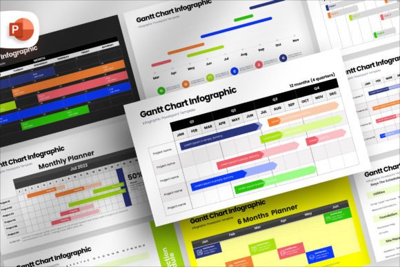 Download Gantt Chart Infographic Presentation - Graphic Collection