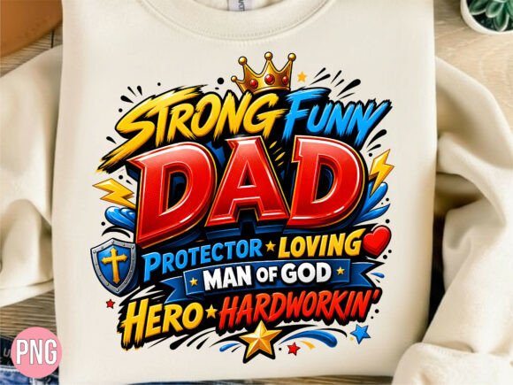 Download Strong Hero Dad Graphic Father's Day PNG - Graphic Collection