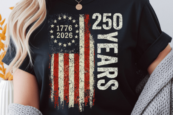 Download 250 Years America Vintage Flag Design - Design Collection