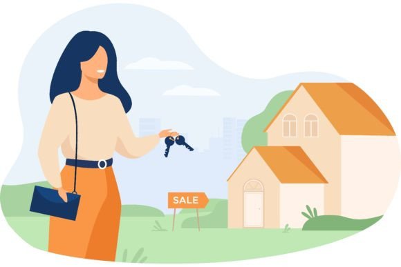 Download Realty Agent Holding Keys and Standing N - Key Collection