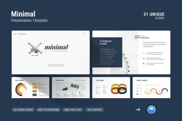 Download Minimal Keynote Presentation Template - Key Collection