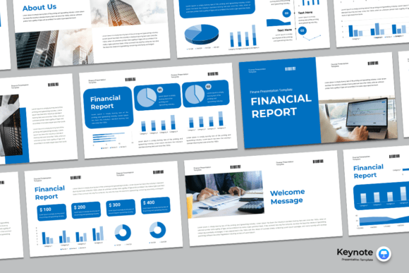 Download Financial Report - Keynote Template - Key Collection