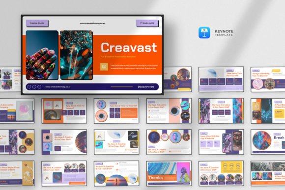 Download Fun &amp; Creative Keynote Template - Key Collection