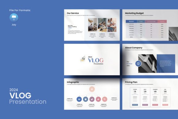 Download Vlog Keynote Presentation Template - Key Collection