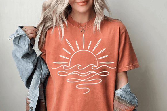 Download Boho Ocean Sun Tee, Nature Graphic Shirt - Graphic Collection