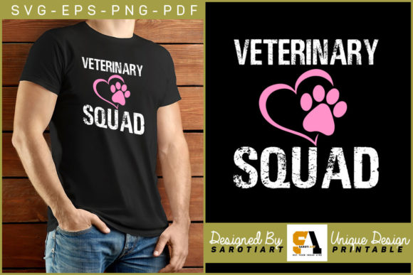 Download Veterinarian Squad T-shirt Design SVG - Design Collection