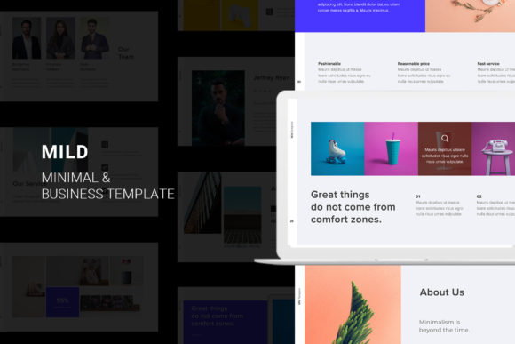 Download Mild Minimal Keynote Template - Key Collection