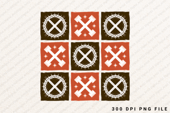 Download Crown of Thorns Cross– Faith Grid Design - Design Collection