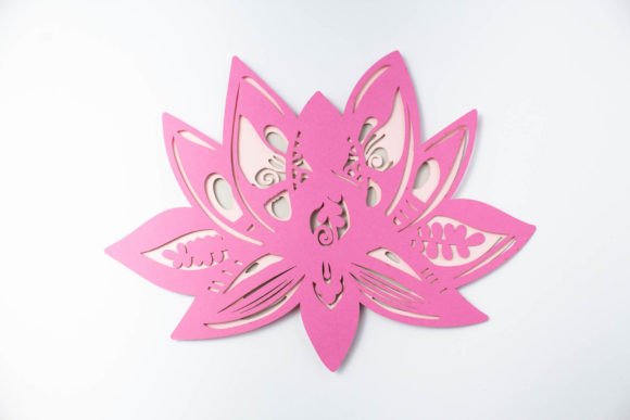 Download Lotus Flower Layered Design - Design Collection