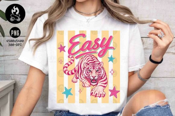 Download Easy Tiger Pink Stripes Savage Animal Png - Pink Collection
