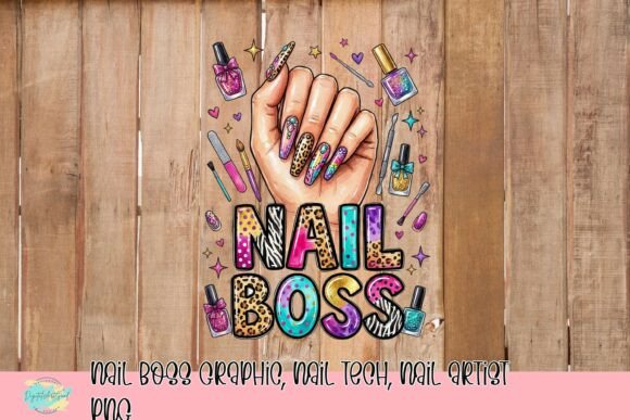 Download Nail Boss Graphic, Nail Tech, Nail Artist PNG - Graphic Collection