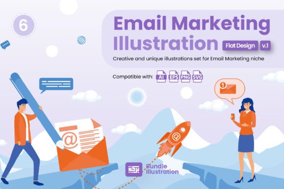 Download Illustration Design for Email Marketing - Design Collection
