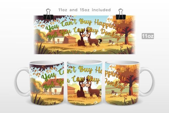 Download You Can Buy Donkey Mug Wrap - Key Collection