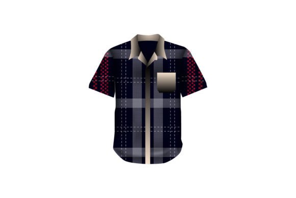Download Casual Short Sleeve Flannel Shirt Design - Design Collection